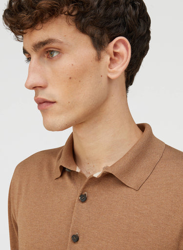 Retori Ultimate Polo Camel And Natural - Ready To Wear - Luxury Polos for Men