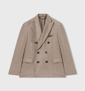 Retori Double Breasted Peak Lapel Blazer With Embroidered Detail Natural - Ready To Wear - Luxury Coats & Jackets for Men