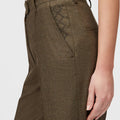 Retori Tailoring Pants Military Green - Ready To Wear - Luxury Trousers for Women - Detail