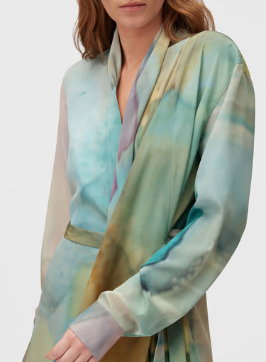 Retori Scarf Dress Multicolor - Ready To Wear - Luxury Dresses for Women - Detail Sleeve