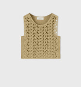 Retori Iconic Knot Cropped Top Gold - Ready To Wear - Luxury Crop Tops for Women