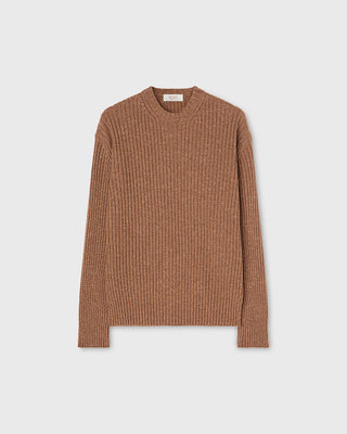 Retori Ribbed Crewneck Clay - Knitwear - Luxury Sweaters for Men and Women