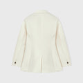 Retori Single Breasted Jacket With Needle Pin Detail Off White - Ready To Wear - Luxury Coats & Jackets for Women