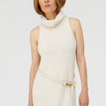 Retori Jacquard Sleeveless Maxi Collar Long Dress Ivory - Ready To Wear - Luxury Dresses for Women
