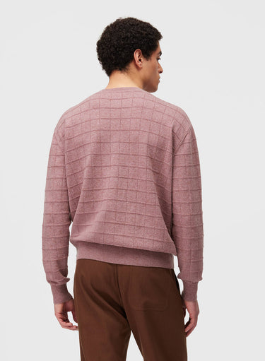 Retori Window Crewneck Rose - Knitwear - Luxury Sweaters for Men - Back