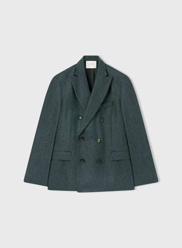 Retori Double Breasted Peak Lapel Blazer Green - Ready To Wear - Luxury Coats & Jackets for Men