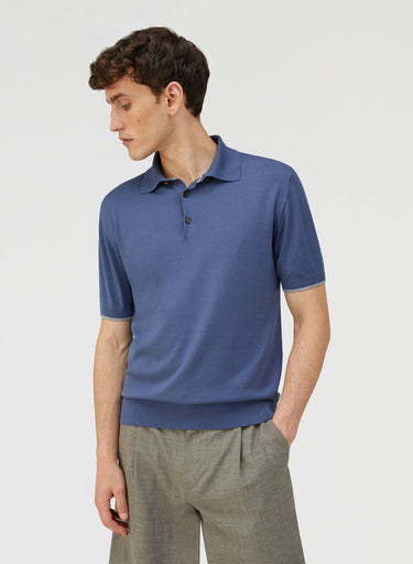 Retori Ultimate Polo Avio And Grey - Ready To Wear - Luxury Polos for Men