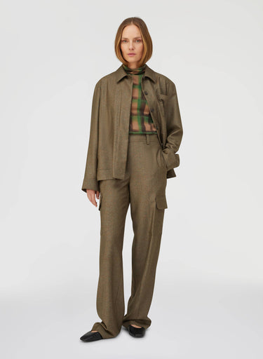 Retori Embroidered Cargo Pants Green - Ready To Wear - Luxury Cargo Pants for Women