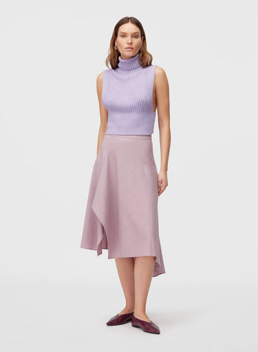 Retori Ribbed Top Iris - Knitwear - Luxury Sweaters for Women - Full Model