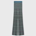 Retori Jacquard Pants With Vanise' Details Turquoise - Knitwear - Luxury Pants for Women