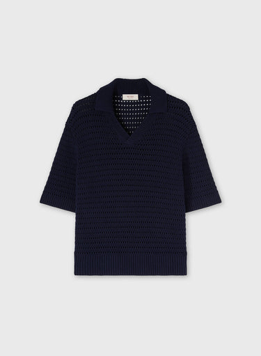 POLO IN MAGLIA A RETE DI COTONE