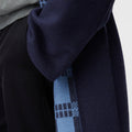 Retori Double Jacquard Coat Navy And Sky - Ready To Wear - Luxury Overcoats for Men - Detail