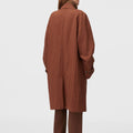 Retori Packable Trench Clay - Ready To Wear - Luxury Trench Coats for Men - Back Woman