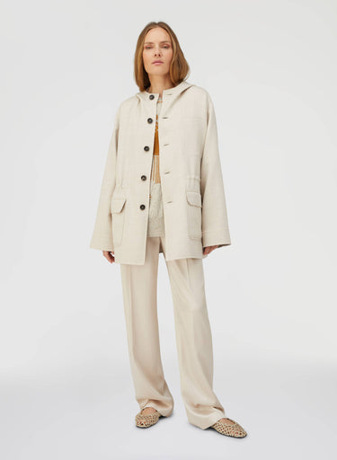 Retori Rope Reversible Parka Ivory And Natural - Ready To Wear - Luxury Parkas for Women