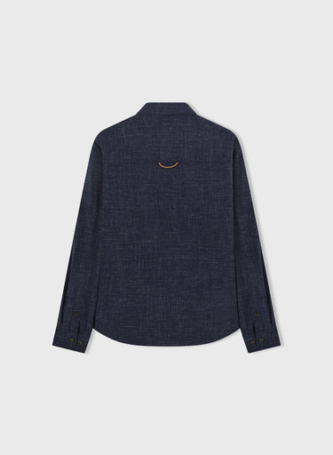 Retori Long Sleeves Polo Shirt With Pocket Navy - Ready To Wear - Luxury Polos for Men