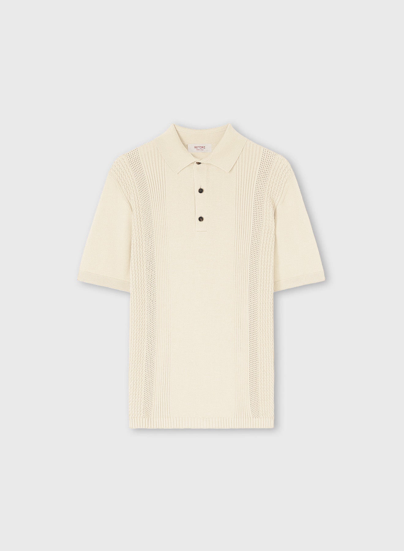 POLO IN MAGLIA CON MIX DI PUNTI