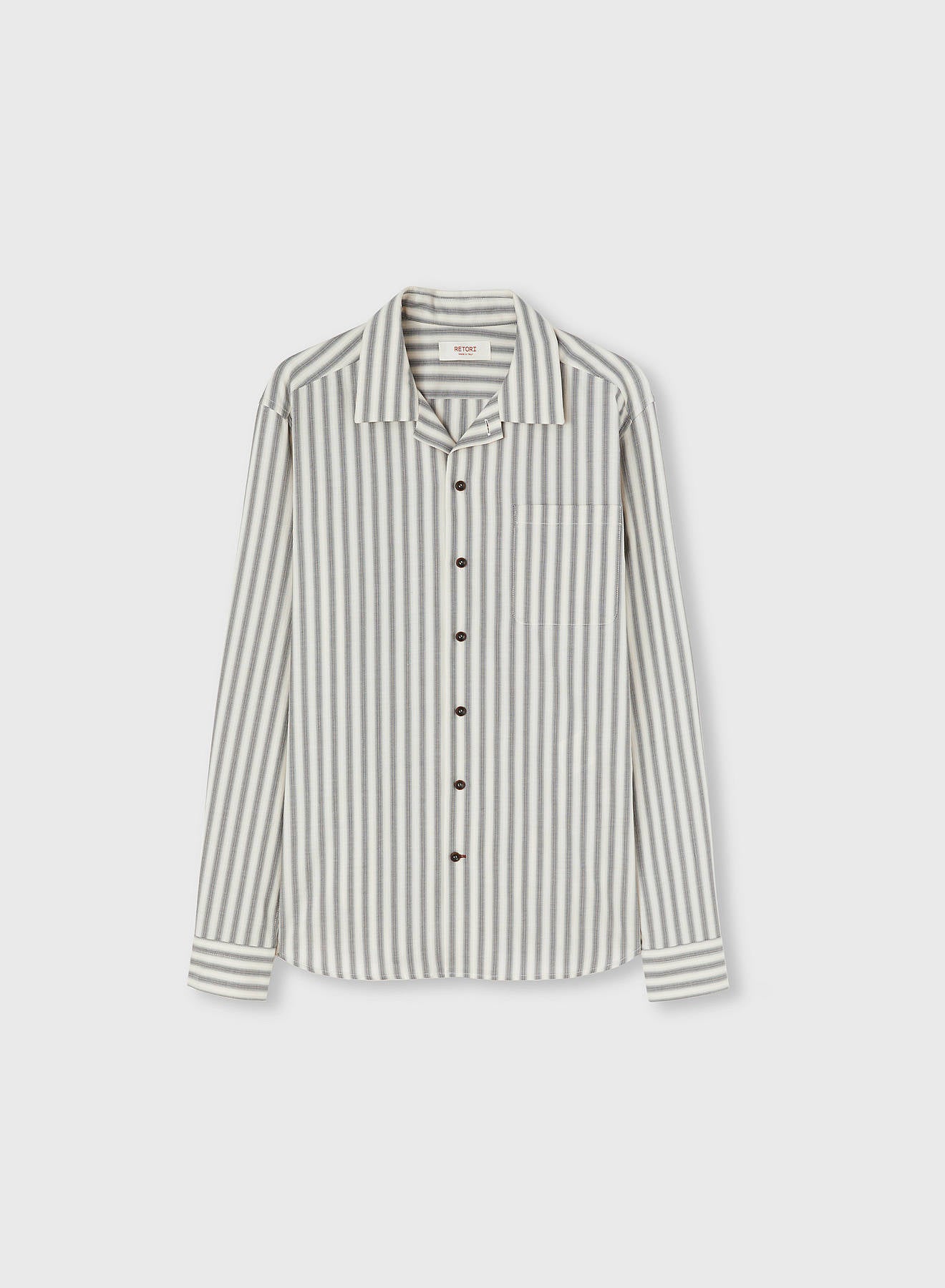 CAMICIA A RIGHE CON TASCHINO