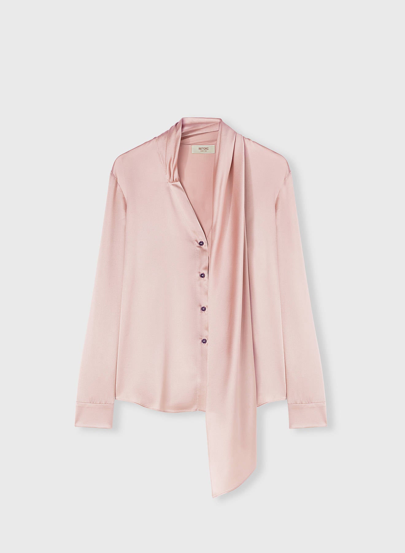 CAMICIA CON DETTAGLIO SCIARPA