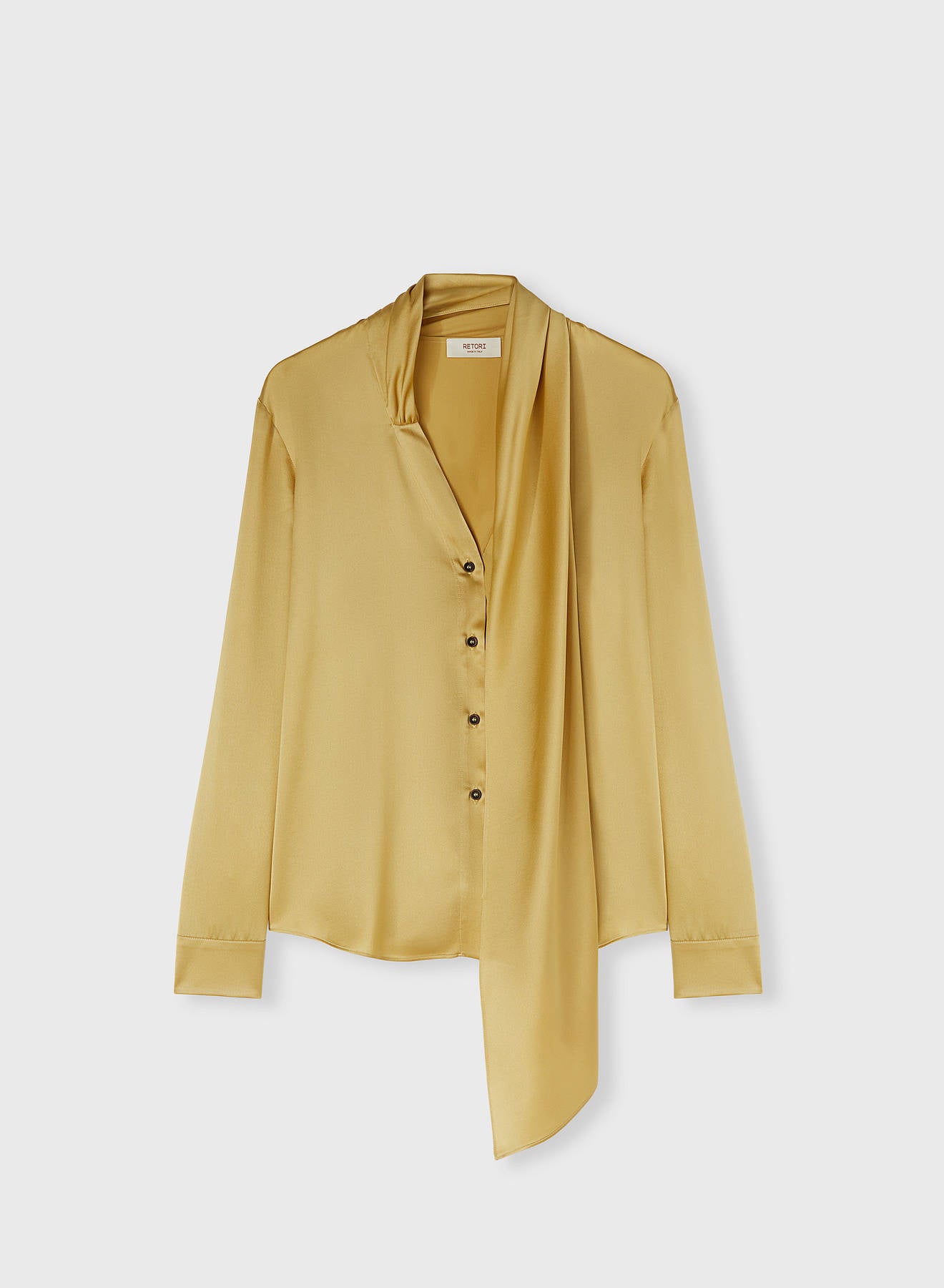 CAMICIA CON DETTAGLIO SCIARPA