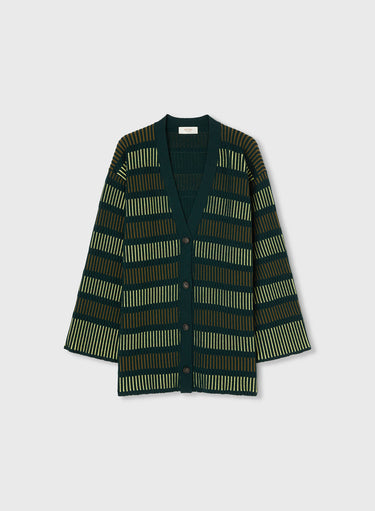 WINDOWS LONG CARDIGAN