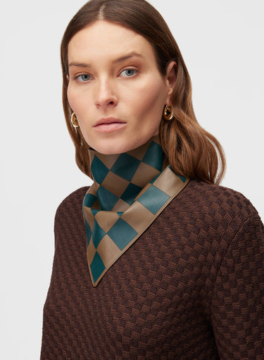 BANDANA DAMIER COLOR BLOCK