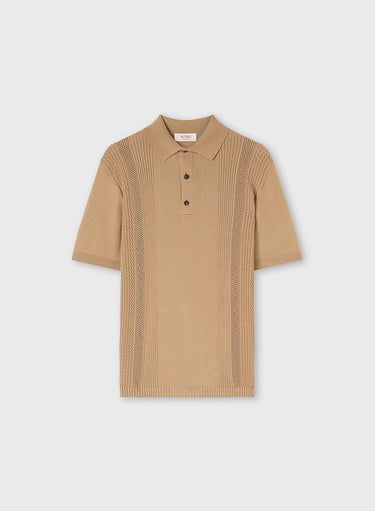 POLO IN MAGLIA CON MIX DI PUNTI