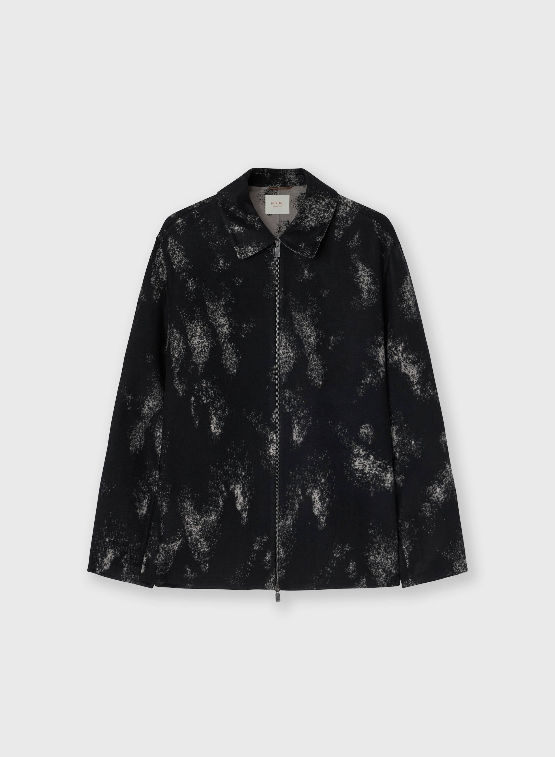 JACQUARD DOUBLE ZIP UP JACKET