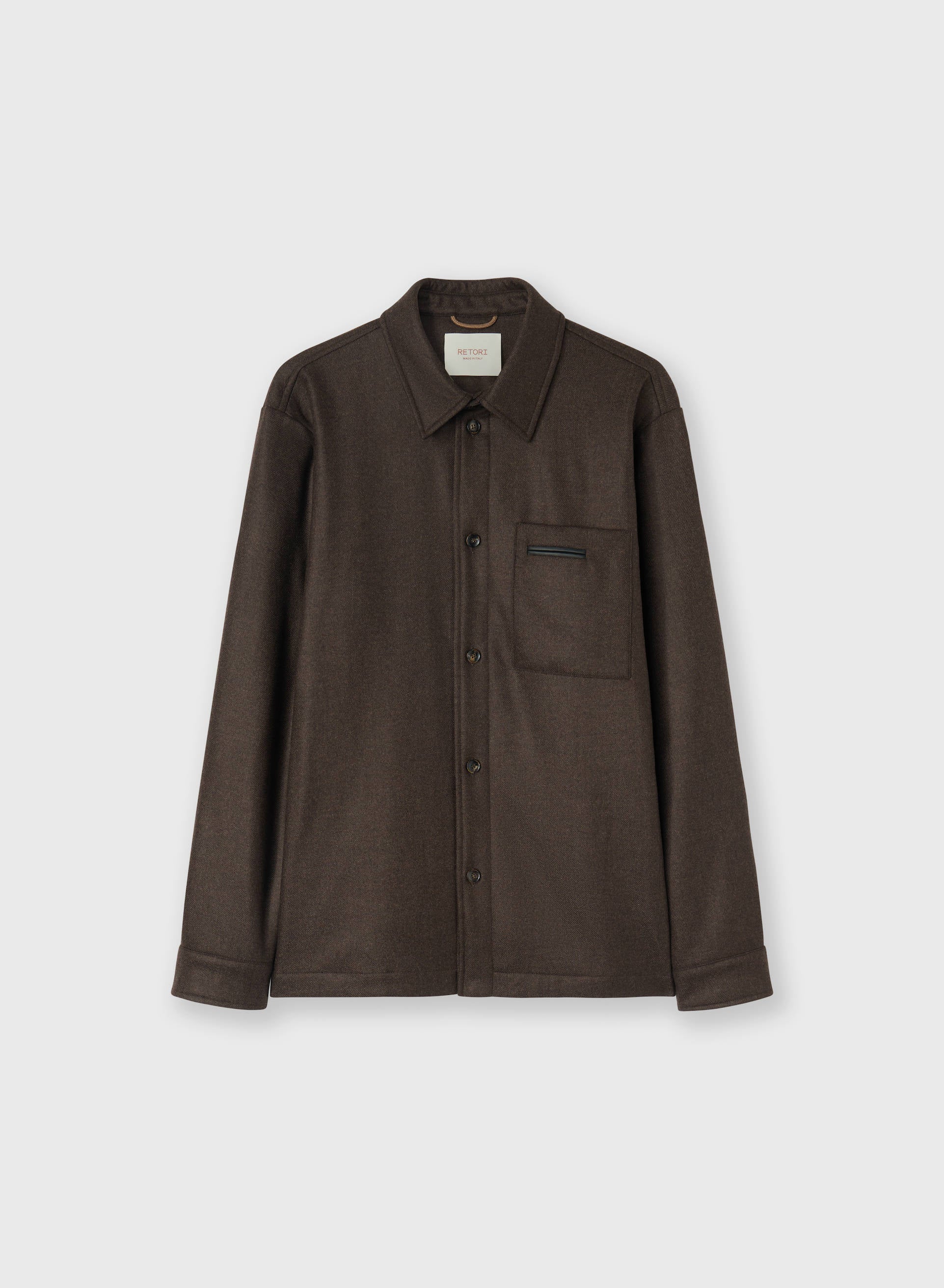 OVERSHIRT IMBOTTITA IN LANA E CASHMERE