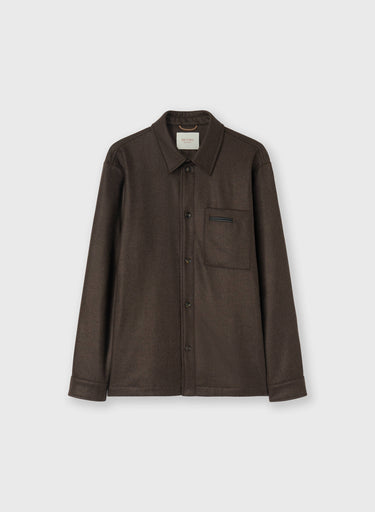 OVERSHIRT IMBOTTITA IN LANA E CASHMERE