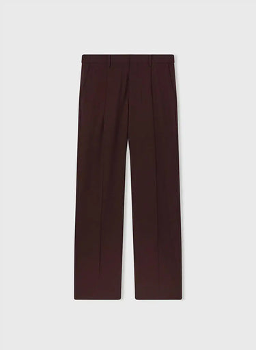 PANTALONI CON DUE PIEGHE IN LANA ELASTICIZZATA