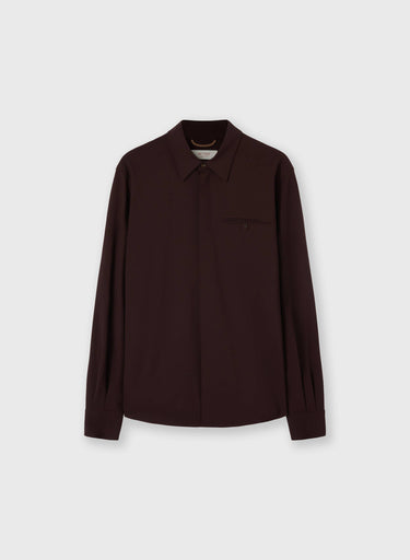 CAMICIA IN LANA ELASTICIZZATA