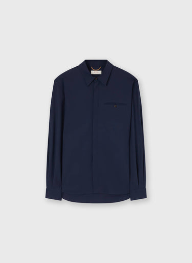 CAMICIA IN LANA ELASTICIZZATA