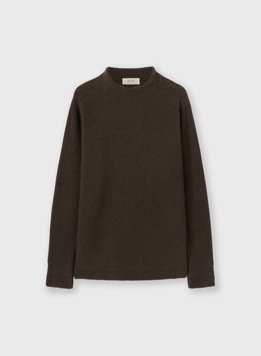 MAGLIONE A GIROCOLLO A COSTE IN CASHMERE