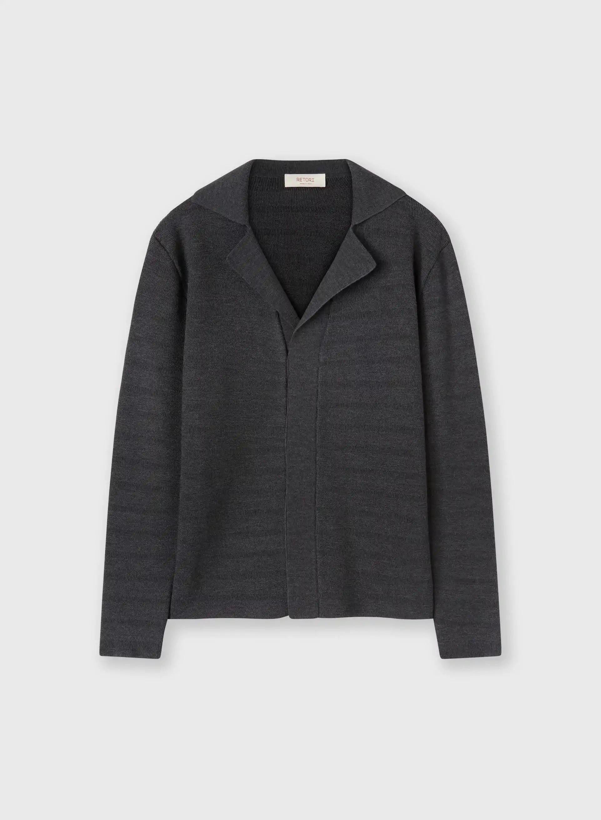 WOOL STRUCTURED KNIT CARDI BLAZER