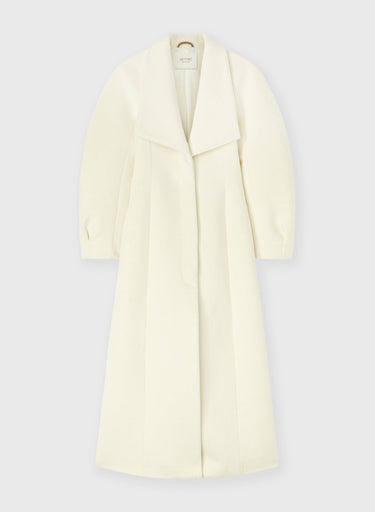 CAPPOTTO A CLESSIDRA IN LANA E LAMA