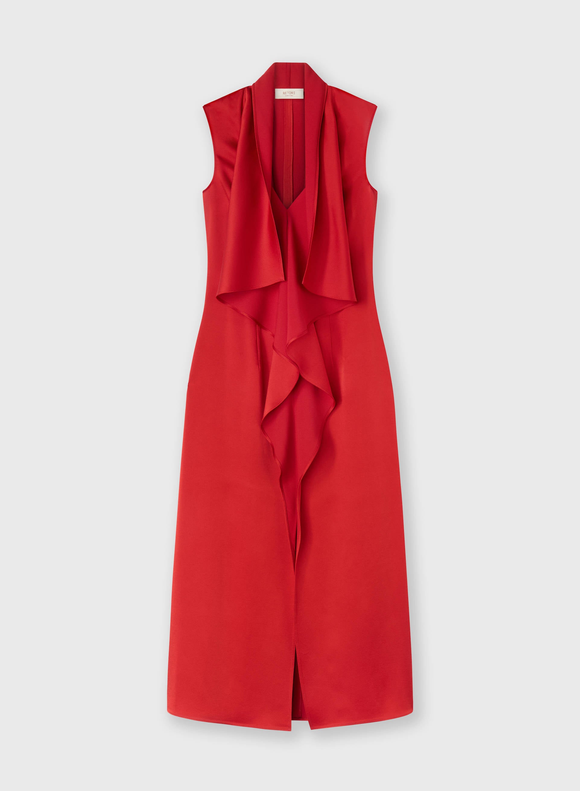 SATIN MIDI DRESS