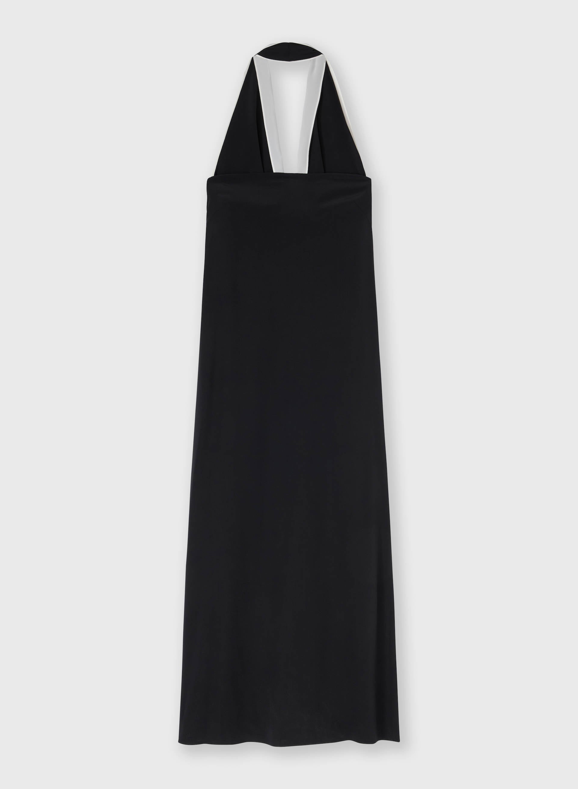 CREPE DE CHINE LONG DRESS