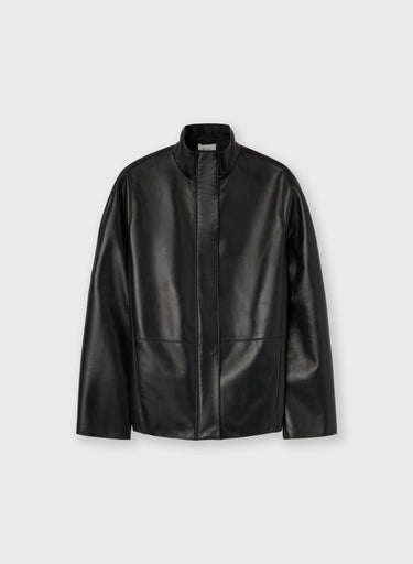 COCOON LEATHER JACKET