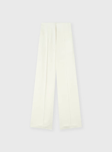 PANTALONI A VITA ALTA IN CADY