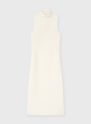 ABITO LUNGO A COLLO ALTO IN CASHMERE