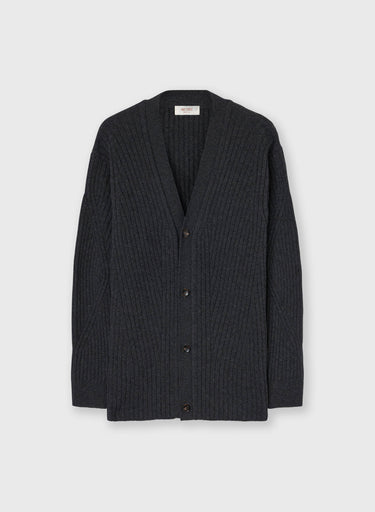 CARDIGAN A COSTE IN LANA E CASHMERE