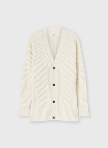 CARDIGAN A COSTE IN LANA E CASHMERE