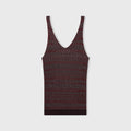 Retori Jacquard Tank Top With Vanise' Details Mauve - Knitwear - Luxury Tank Tops for Women