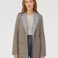 Retori Cardi Blazer Taupe And Grey - Ready To Wear - Luxury Coats & Jackets for Women - Front