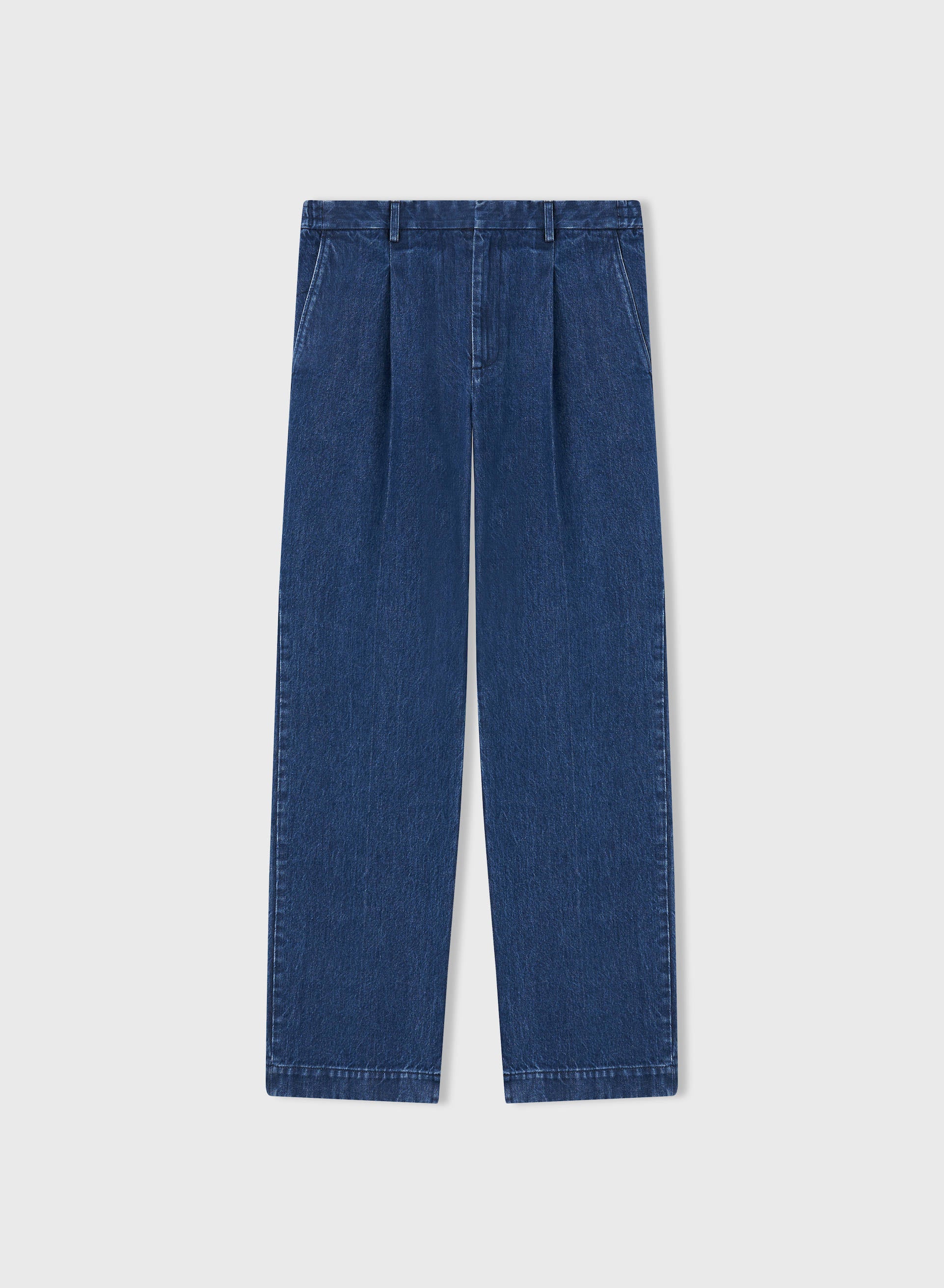 RELAXED PANTS DENIM BLU