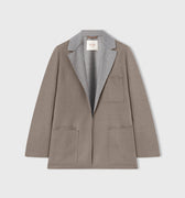 Retori Cardi Blazer Taupe And Grey - Ready To Wear - Luxury Coats & Jackets for Women