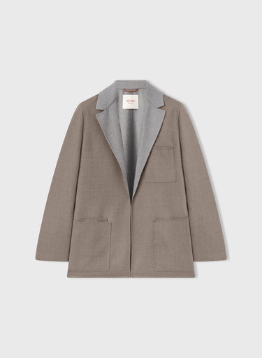 Retori Cardi Blazer Taupe And Grey - Ready To Wear - Luxury Coats & Jackets for Women