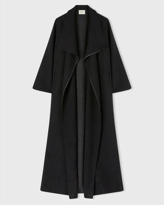 Retori Double Shawl Collar Coat Black And Grey - Ready To Wear - Luxury Overcoats for Women