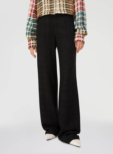 Retori Superlight Cashmere Pants Black Weave - Ready To Wear - Luxury Pants for Women