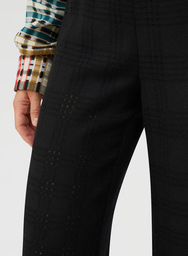 Retori Superlight Cashmere Pants Black Weave - Ready To Wear - Luxury Pants for Women